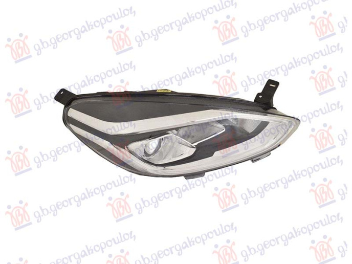 Far električni (H7/H1) s LED dnevnim svjetlom (E) s motorom (DEPO)
