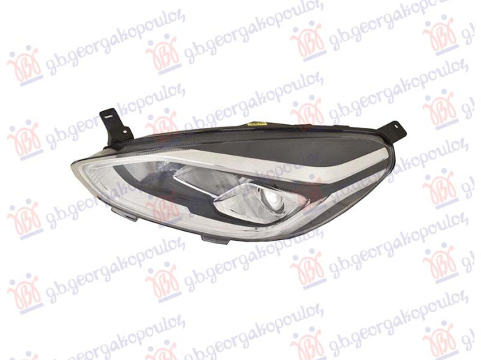 Far električni (H7/H1) s LED dnevnim svjetlom (E) s motorom (DEPO)