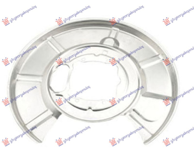 Zaštitni lim stražnjeg kočionog diska (promjer lima 370/105mm) (promjer diska 320mm) (aluminijski)