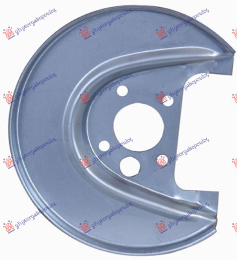 Zaštitni lim stražnjeg kočionog diska (promjer lima 250/50mm) (promjer diska 232mm)