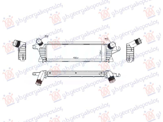 Intercooler 1.9 dCi dizel 2000- (480x133)