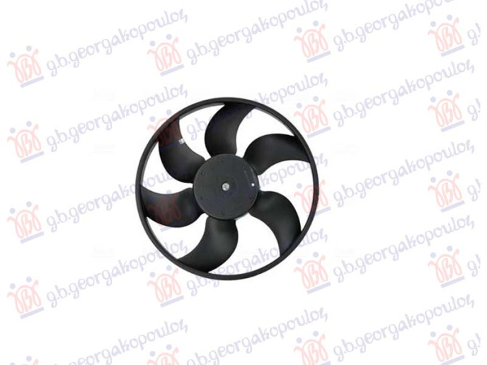Ventilator (motor + ventilator) 2.0 benzin (383mm) (NISSENS)