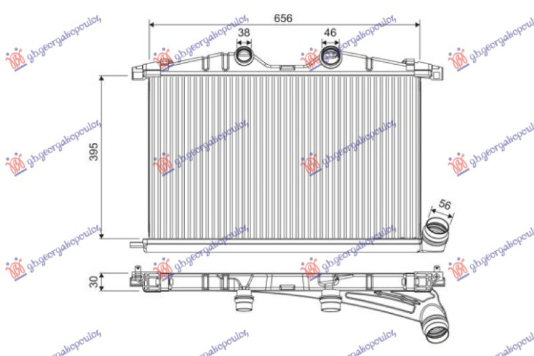 Intercooler 2.2-3.0 dizel. automatski (770x392)