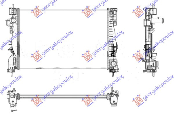 Hladnjak motora 1.8 TBi (61x406x2.6) (NRF)