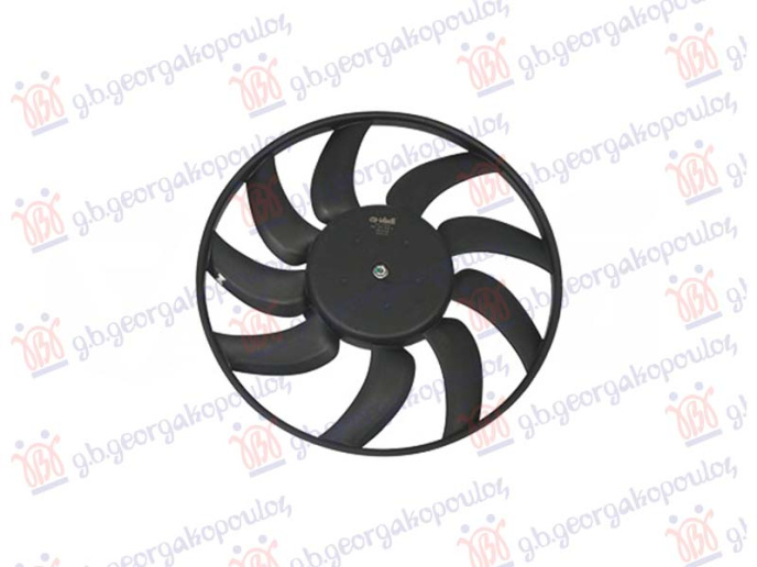 Ventilator benzin-dizel (motor + ventilator) (lijevi) (380mm) (2 pina)