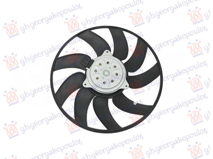 Ventilator benzin-dizel (motor + ventilator) (desni) (340mm) (2 pina)