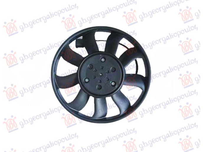 Ventilator 3.0 dizel - 4.0 benzin (motor + ventilator) (lijevi) (390mm) (600W)