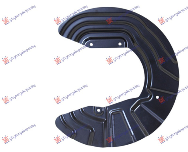 Zaštitni lim prednjeg kočionog diska (promjer lima 370/150mm) (promjer diska 328mm) (aluminijski)
