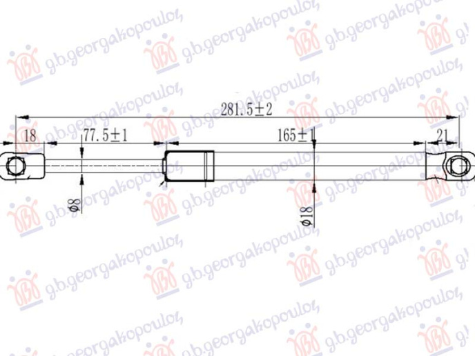 Amortizer haube M3 (282L-430N)