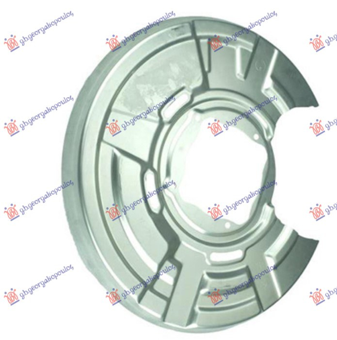 Zaštitni lim stražnjeg kočionog diska (promjer lima 370/105mm) (promjer diska 320mm) (aluminijski)