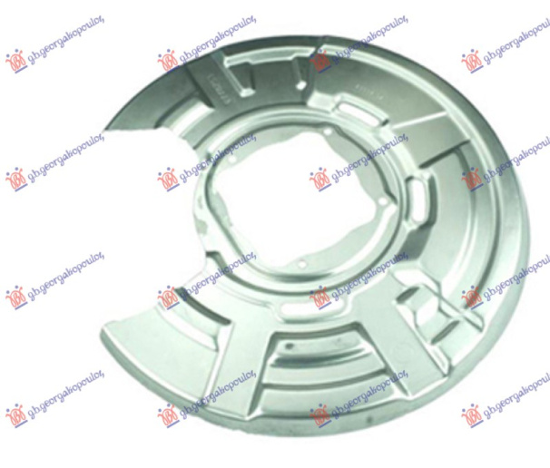 Zaštitni lim stražnjeg kočionog diska (promjer lima 370/105mm) (promjer diska 320mm) (aluminijski)