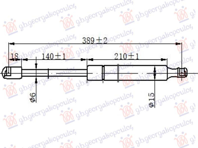 Amortizer haube (389L-215N)