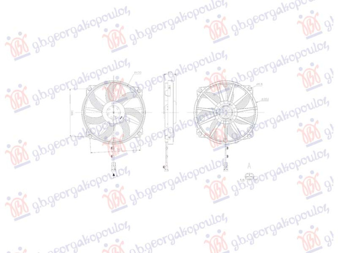 Ventilator benzin/dizel (2 pina) (240W)