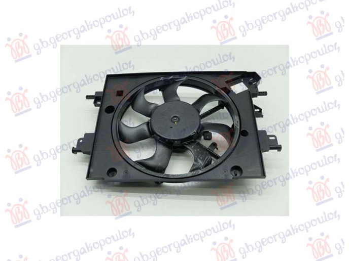 Ventilator komplet 1.2-1.6 benzin - 1.5 dCi dizel (400mm) (2 pina)