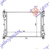 Hladnjak motora 1.4i benzin - 1.3 JTD dizel (620x395x16) (VALEO)
