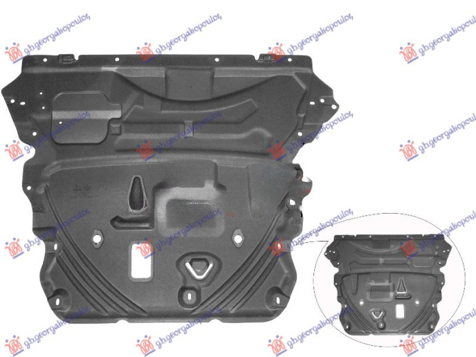 Središnji poklopac motora plastični (automatski mjenjač sa 8 brzina)