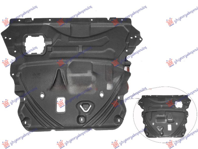 Središnji poklopac motora plastični (ručni mjenjač sa 6 brzina)