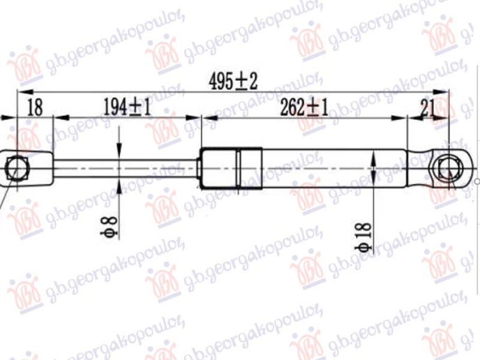Amortizer haube (495L-150N)