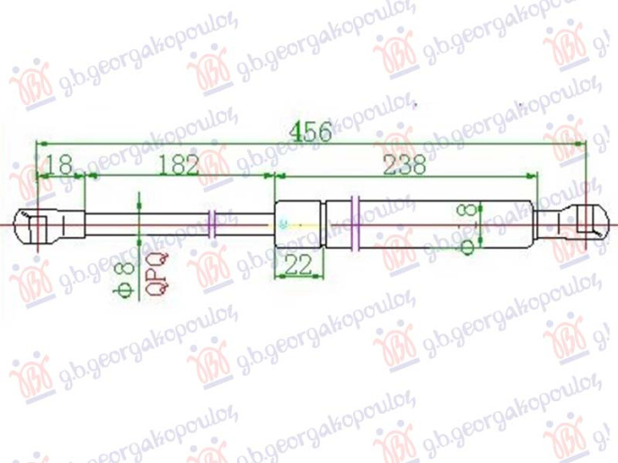 Amortizer haube (455L-185N)