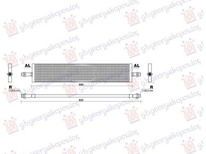 Hladnjak baterije 3.0 benzin/hibrid (650x118)