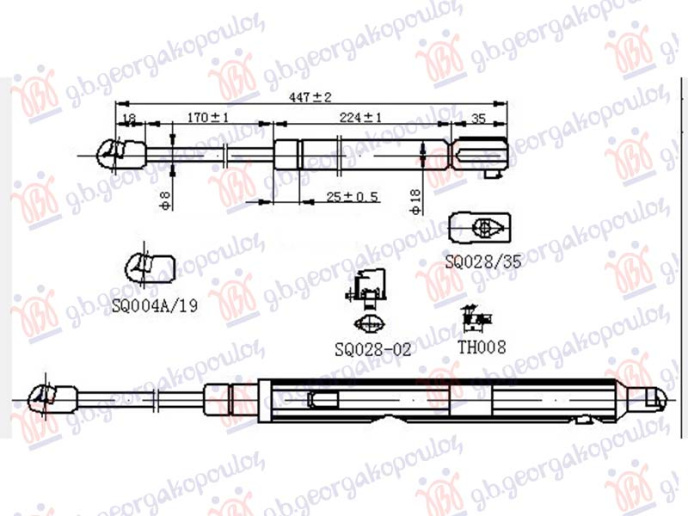 Amortizer haube (447L-430N)