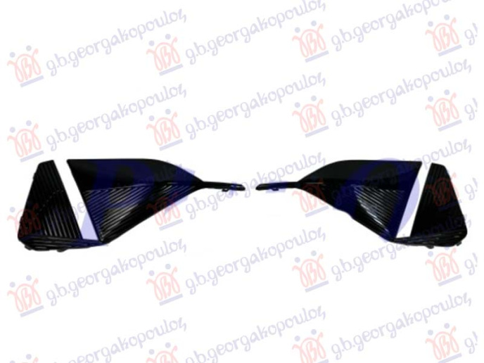 Poklopac maglenke (sjajno crni) (set 2 komada)