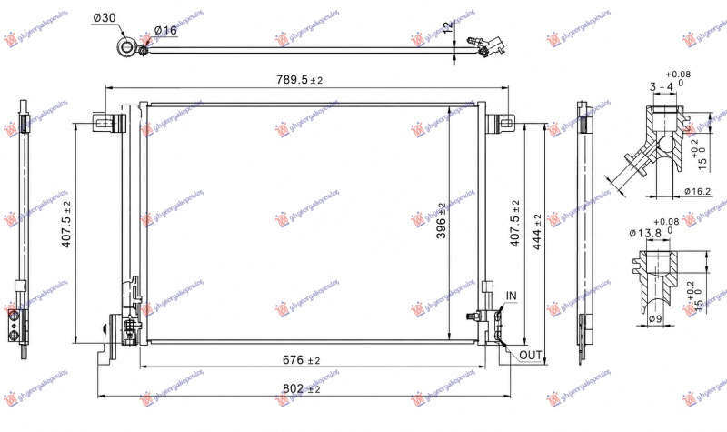 Hladnjak klime 3.0 benzin - 4.0 benzin/hibrid (676x434) (NRF)