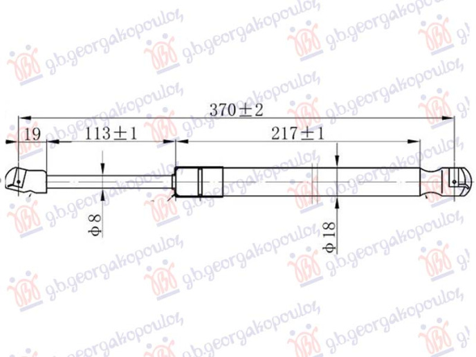 Amortizer haube (370L-250N)