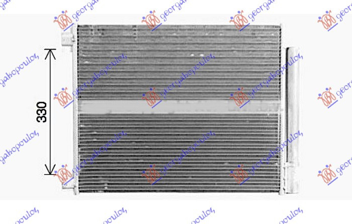 Hladnjak klime za sve modele benzin/dizel (564x438x12) (MARELLI)