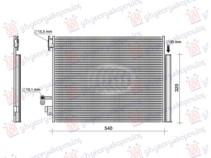Hladnjak klime 1.3 benzin - 1.5 dizel (503x393)