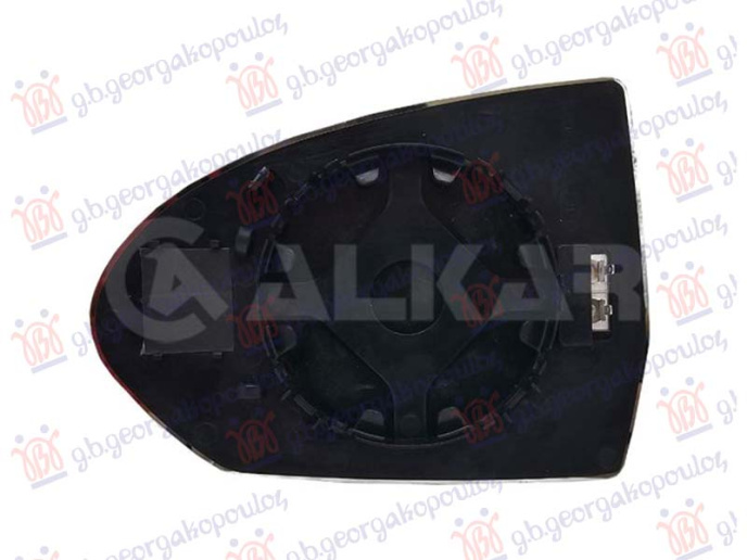 Staklo retrovizora sa grijanjem (2 pina) (konveksno staklo)