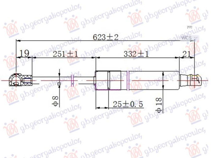 Amortizer haube (623L-300N)