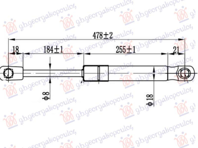 Amortizer haube (479L-300N)