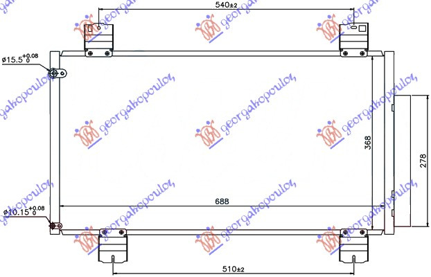 HLADNJAK KLIME 2.2 CDTi (68.5x37x1.6)