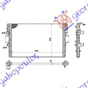 Hladnjak motora 3.0 dizel (650x450x32) (VALEO)