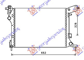 Hladnjak motora 1.4i benzin (538x412x14) (VALEO)