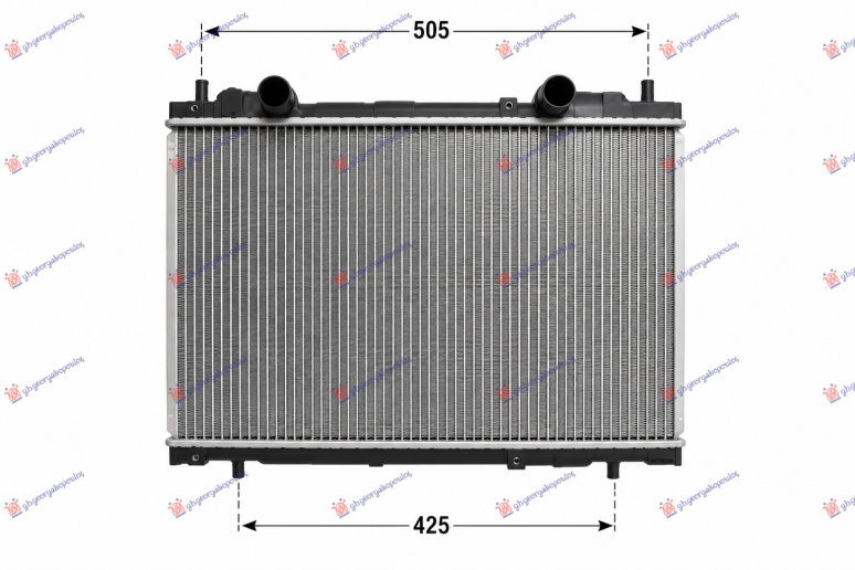 Hladnjak motora 1.8-2.0 bez ventila + klima (375x563) (NRF)