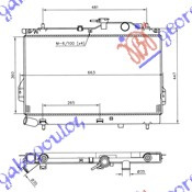 Hladnjak motora 1.5 CRDi dizel sa/bez klime (360x624) (NRF)