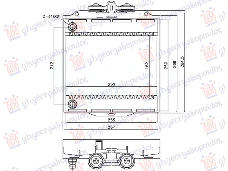 Dodatni hladnjak motora 3.0 benzin (250x182) (NRF)