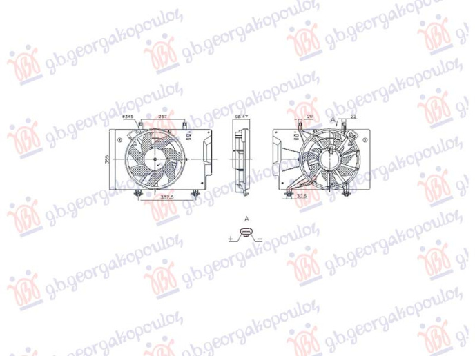 Ventilator 1.5 dizel (jednostruki) (NRF)
