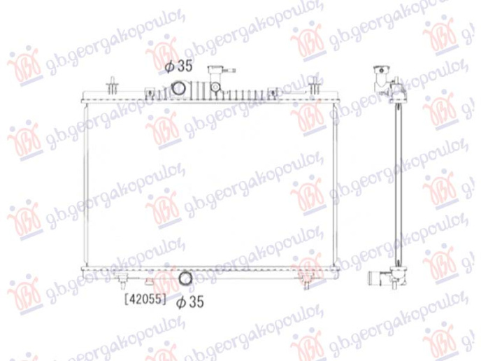 Hladnjak motora 2.0 dCi - 2.5 benzin (660x440) (NRF)