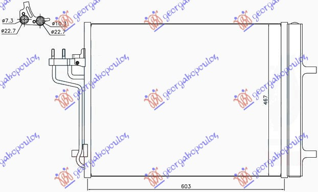 Hladnjak klime 1.6i 16V turbo-2.0 TDCi (KOYO)