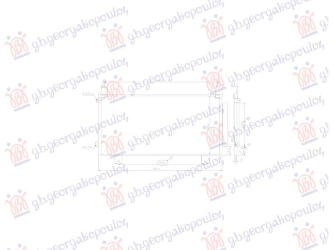 Hladnjak klime 1.5 VTEC-TURBO (725x360) (KOYO)