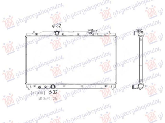 Hladnjak motora 2.0 benzin/hibrid (739x450) (KOYO)