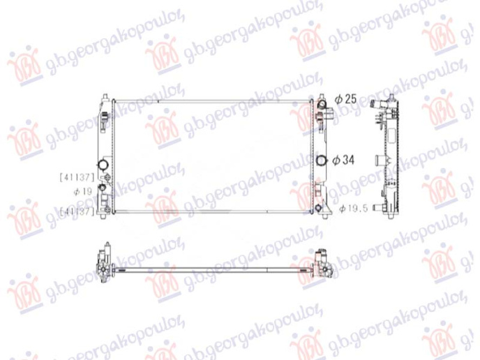 Hladnjak motora 2.0 benzin/hibrid (675x363) (KOYO)