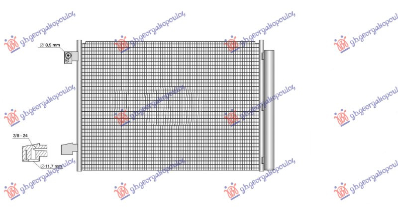 Hladnjak klime za sve modele (650x463x12) (KOYO)