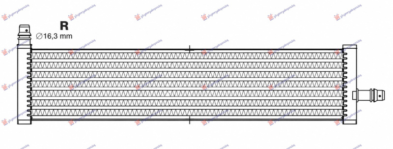 Hladnjak motora 2.0-3.0-4.4 benzin. ručni/automatski (500x110x16)