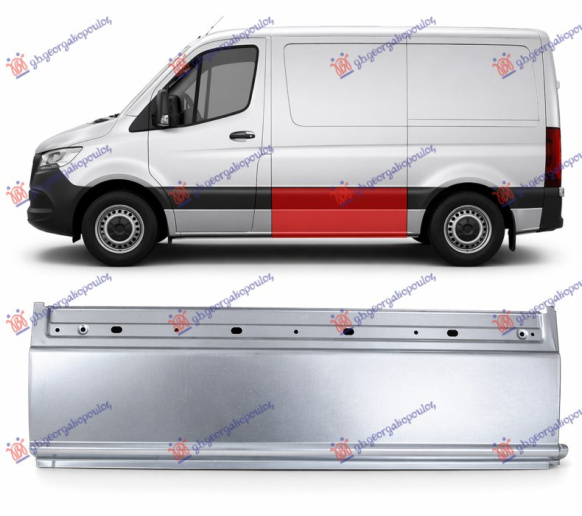 Donji panel za popravak bočne stranice (3250mm) (40cm)