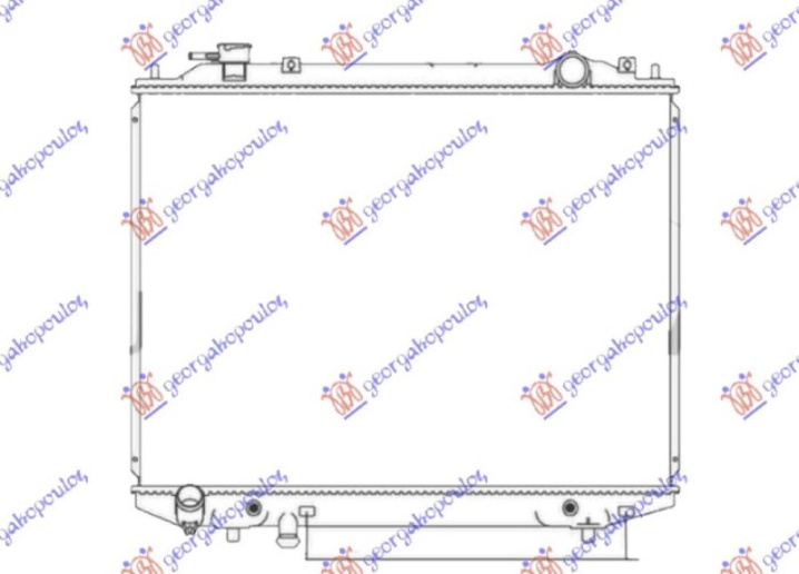 Hladnjak motora 2.5-3.0 TDCi dizel. automatski (450x635) (NRF)