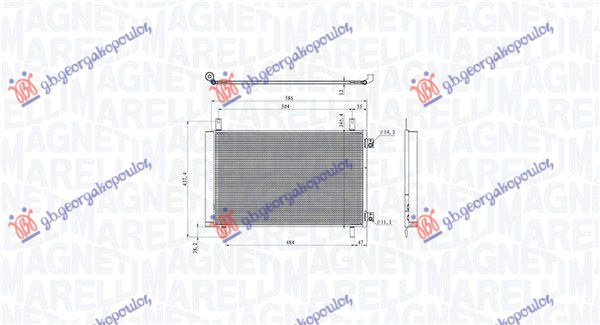 Hladnjak klime 1.2 PureTech benzin - 1.5 BLUEHDI dizel (574x363) (MARELLI)